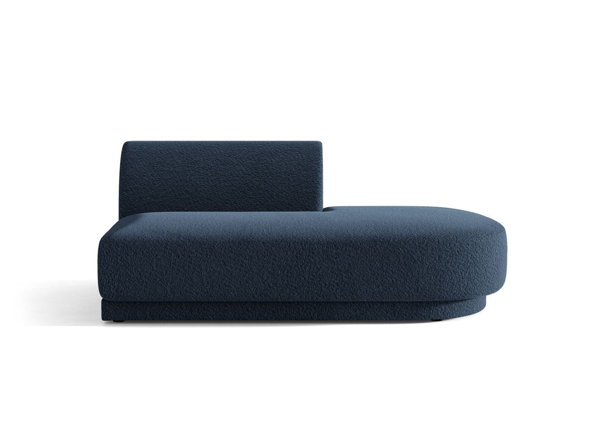 Miley — Modular Sofa Dark Blue (Baloo 2088) Black Plastic Right