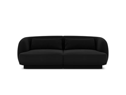 Tulum — Sofa Black (Bluvel 19) Black Plastic