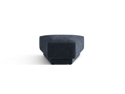 Miley — Pouf Navy Blue (Eden 16 Deep Blue) Black Plastic