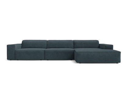 Jodie — Corner Sofa (284x162x77 cm) Deep Petrol (Liberty 13) Right