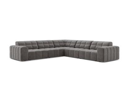Jennifer — Corner Sofa (285x285x78 cm) Light Grey (Bluvel 13)