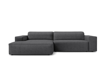 Jodie — Corner Sofa (224x162x77 cm) Dark Grey (Baloo 2083) Left