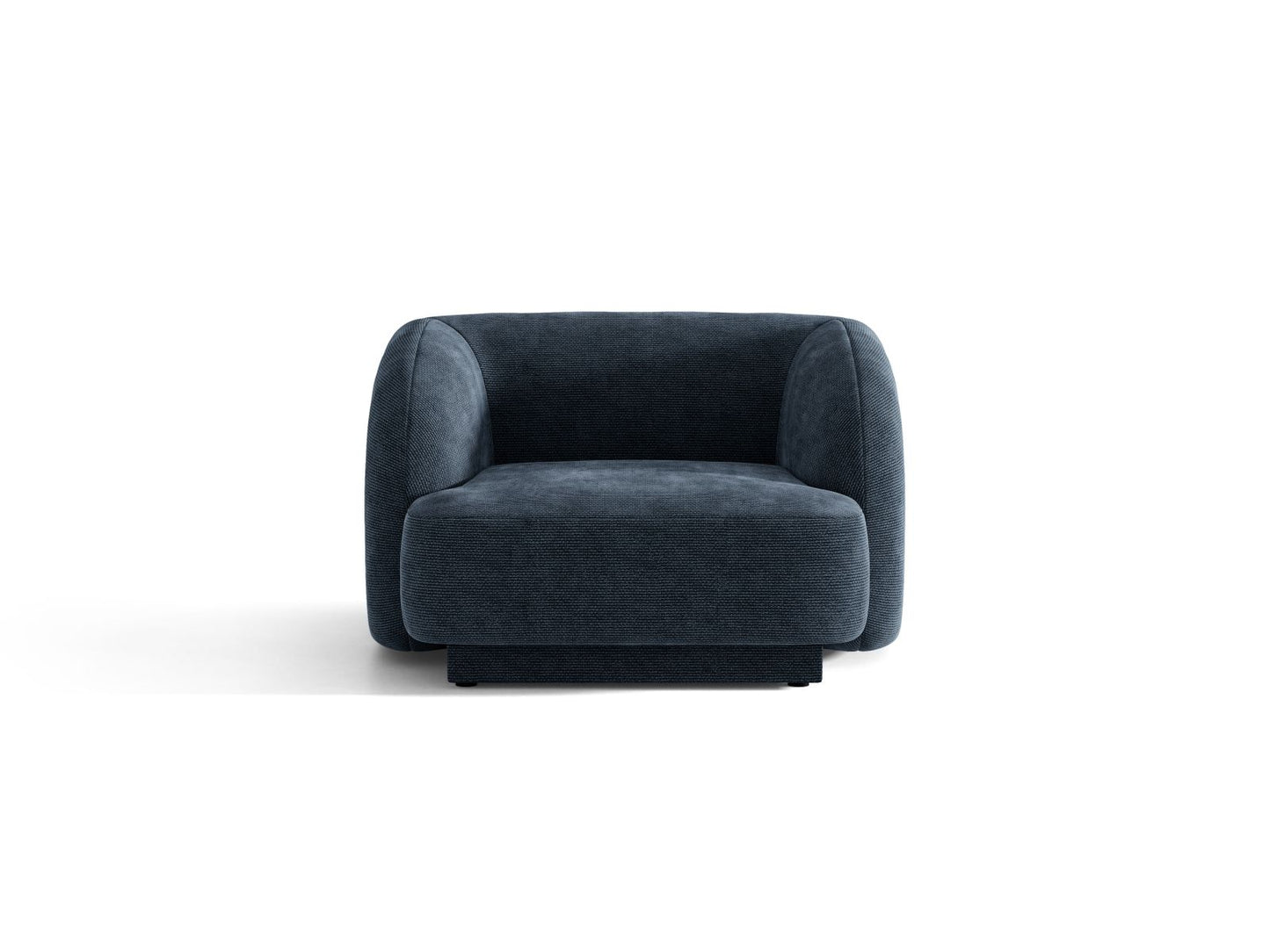 Miley — Armchair Royal Blue (Haga 86) Black Plastic