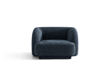 Miley — Armchair Royal Blue (Haga 86) Black Plastic