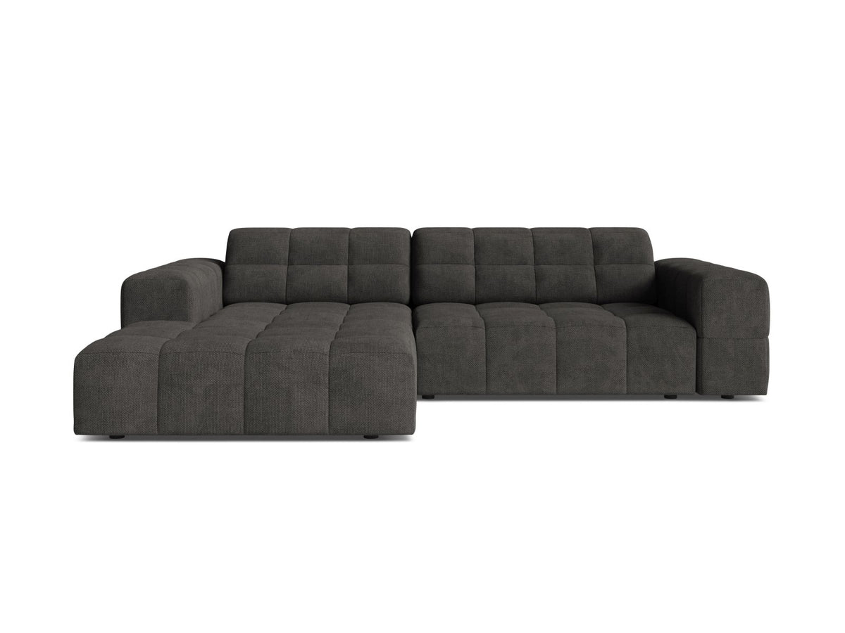 Jennifer — Corner Sofa (234x167x78 cm) Dark Grey (Eden 20 Graphite) Left