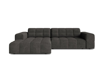 Jennifer — Corner Sofa (234x167x78 cm) Dark Grey (Eden 20 Graphite) Left