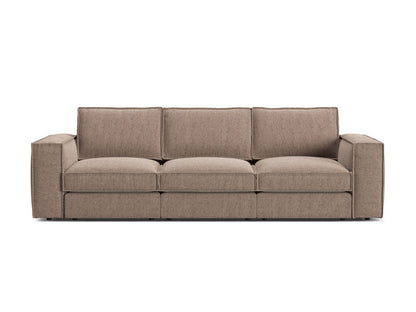 Pola — Sofa Light Brown (BABEL TAUPE) Black Plastic
