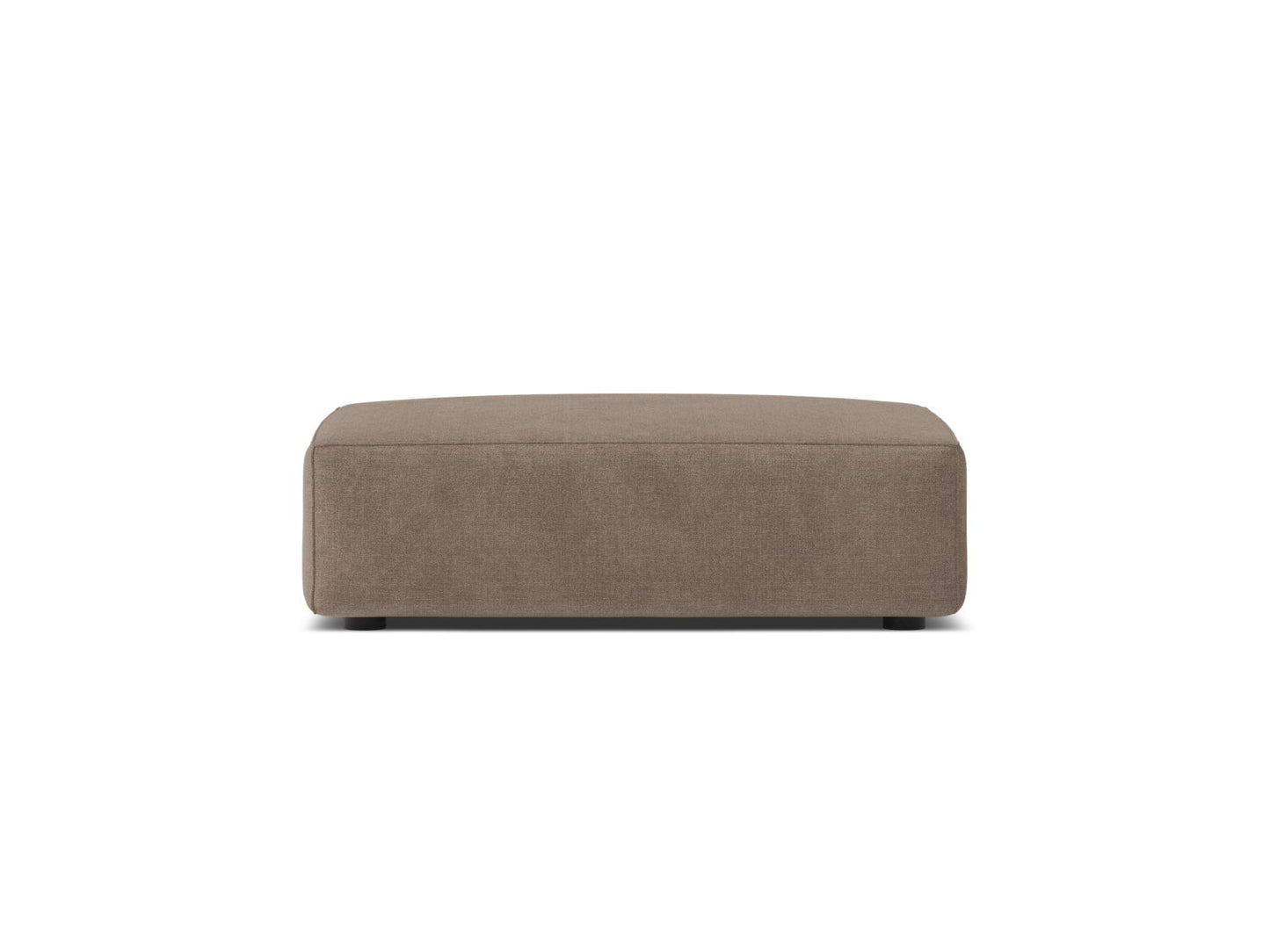 Jodie — Pouf Cappuccino (Liberty 5) Black Plastic