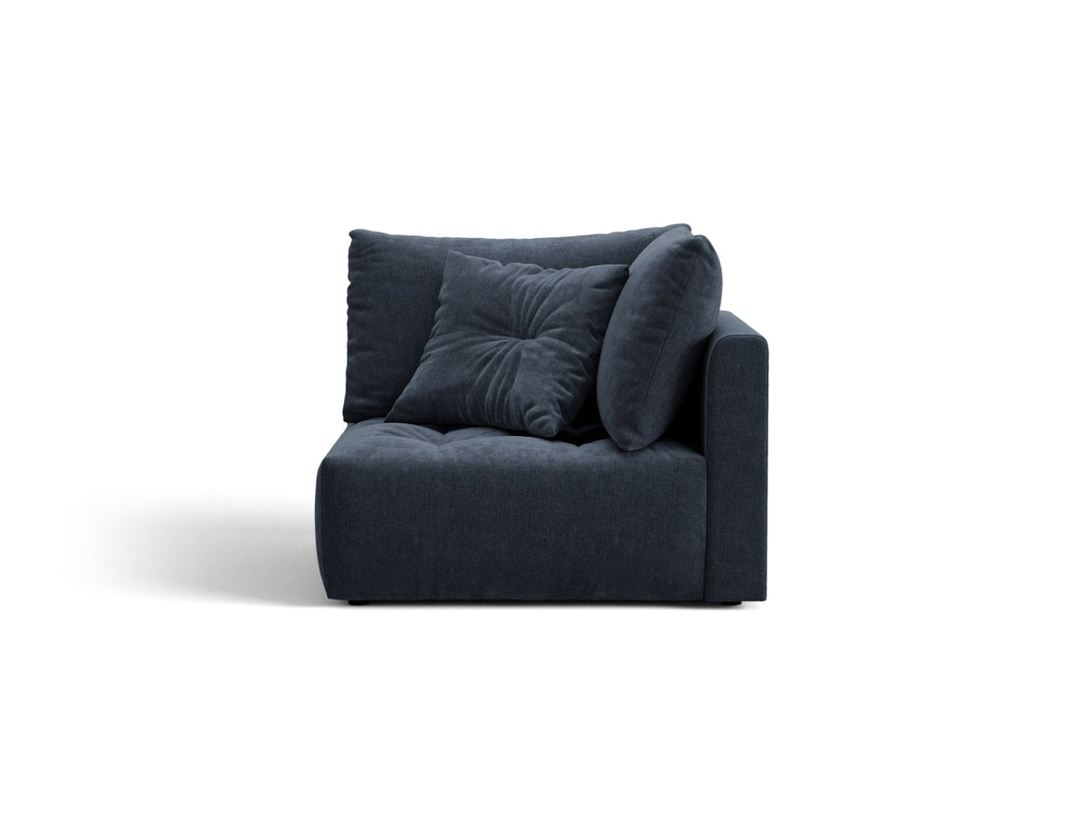 Bloom — Modular Sofa Navy Blue (Wind 77) Black Plastic