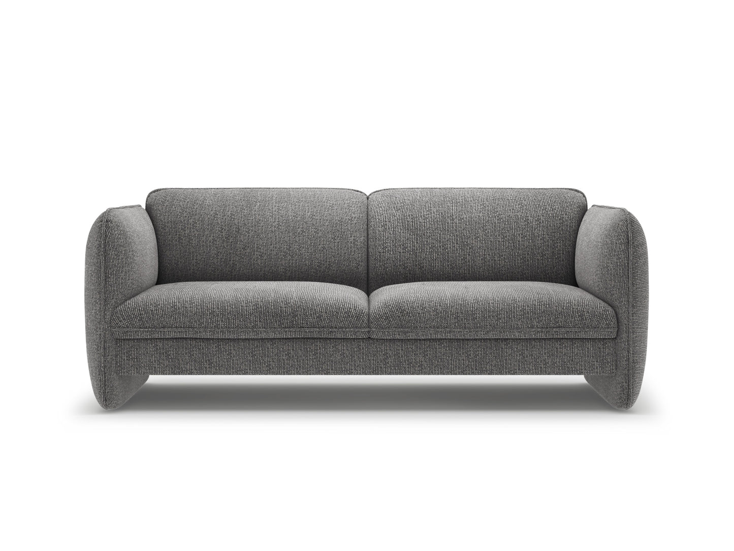 Georgia — Sofa (204x90x80 cm) Dark Grey (SILENCIO 97)