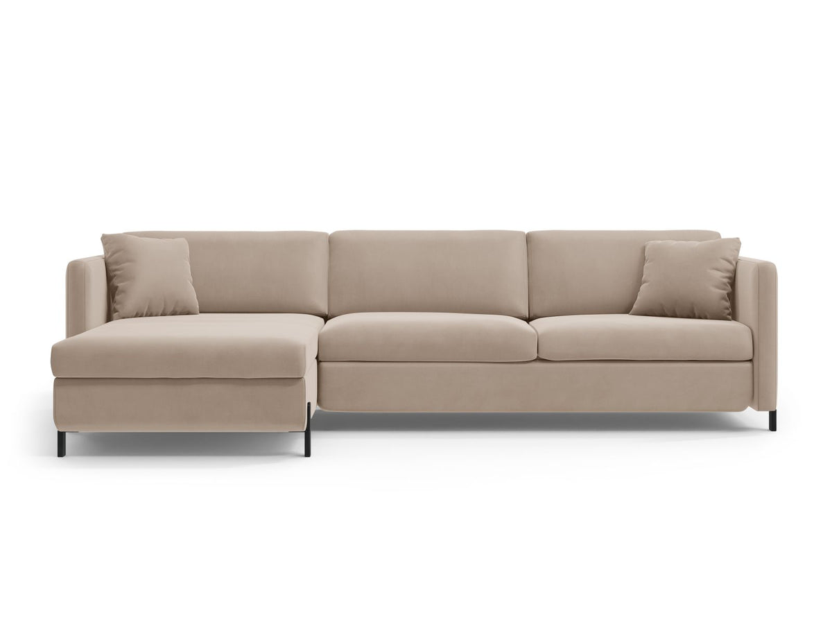 Gloria — Corner Sofa (286x170x88 cm) Beige (Salvador 1) Left