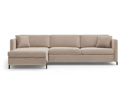 Gloria — Corner Sofa (286x170x88 cm) Beige (Salvador 1) Left