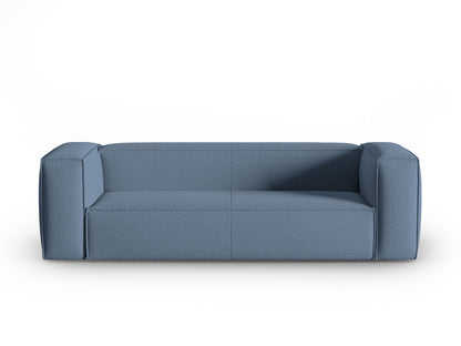 Mackay — Sofa Blue Jeans (Bubble 15) Black Plastic