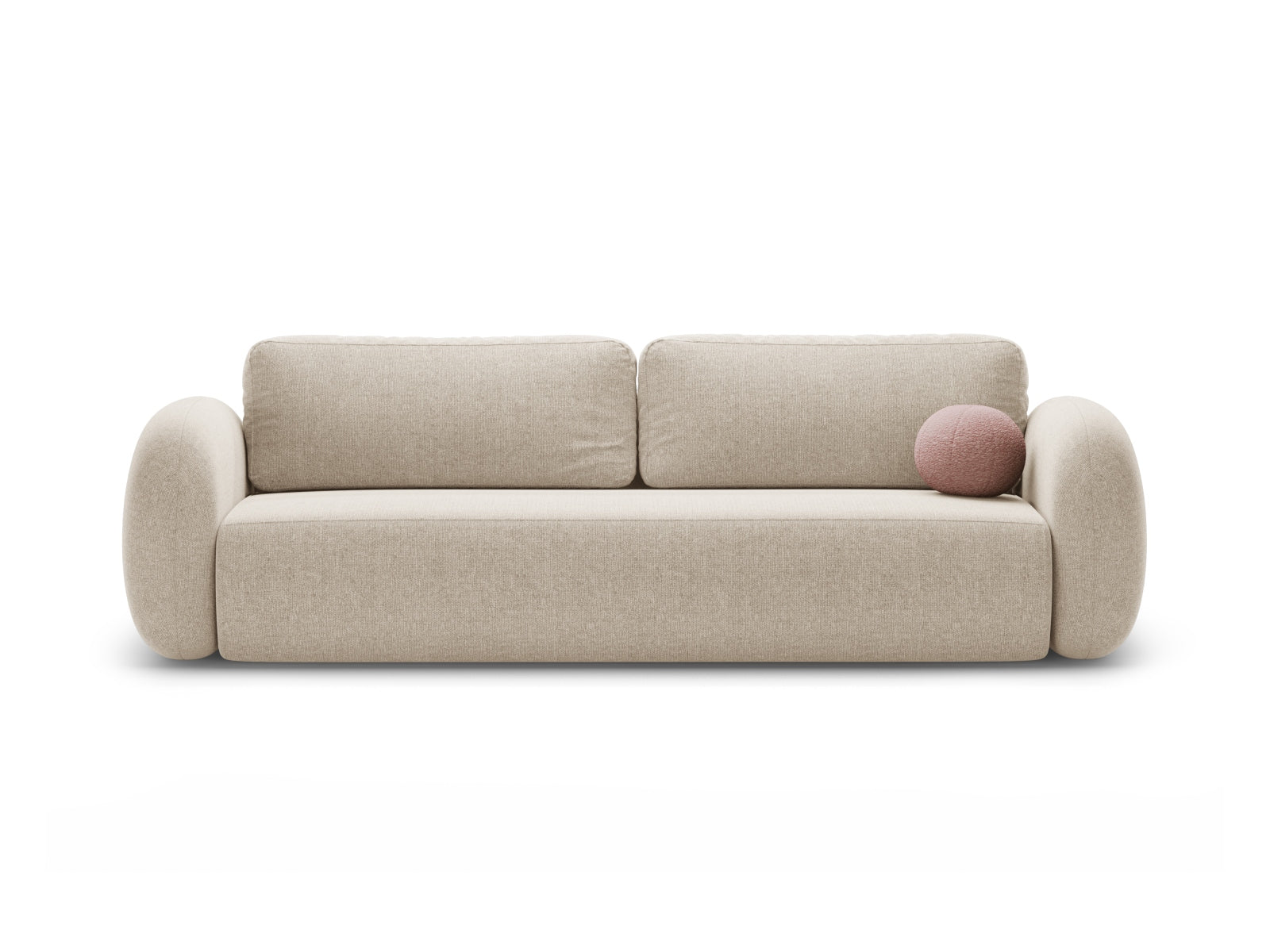 Tonale — diivan tumepruun (Eden 4 Beige) must plastik