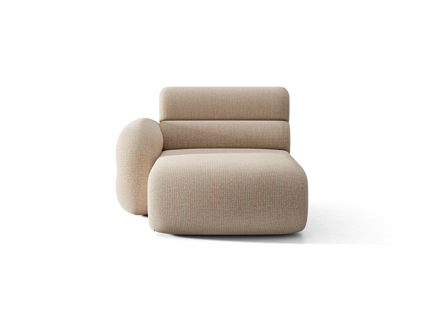 Neo — Chaise Longue (110x165x83 cm) Sand (SILENCIO 10) Left