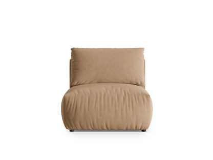 Chris — Modular Sofa Sand (Casino Lion) Black Plastic