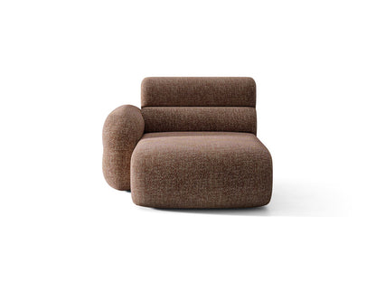 Neo — Chaise Longue (110x165x83 cm) Brown (SILENCIO 27) Left