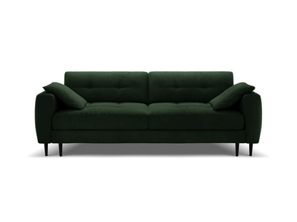 Bemy — Sofa Bottle Green (Salvador 7) Black Metal