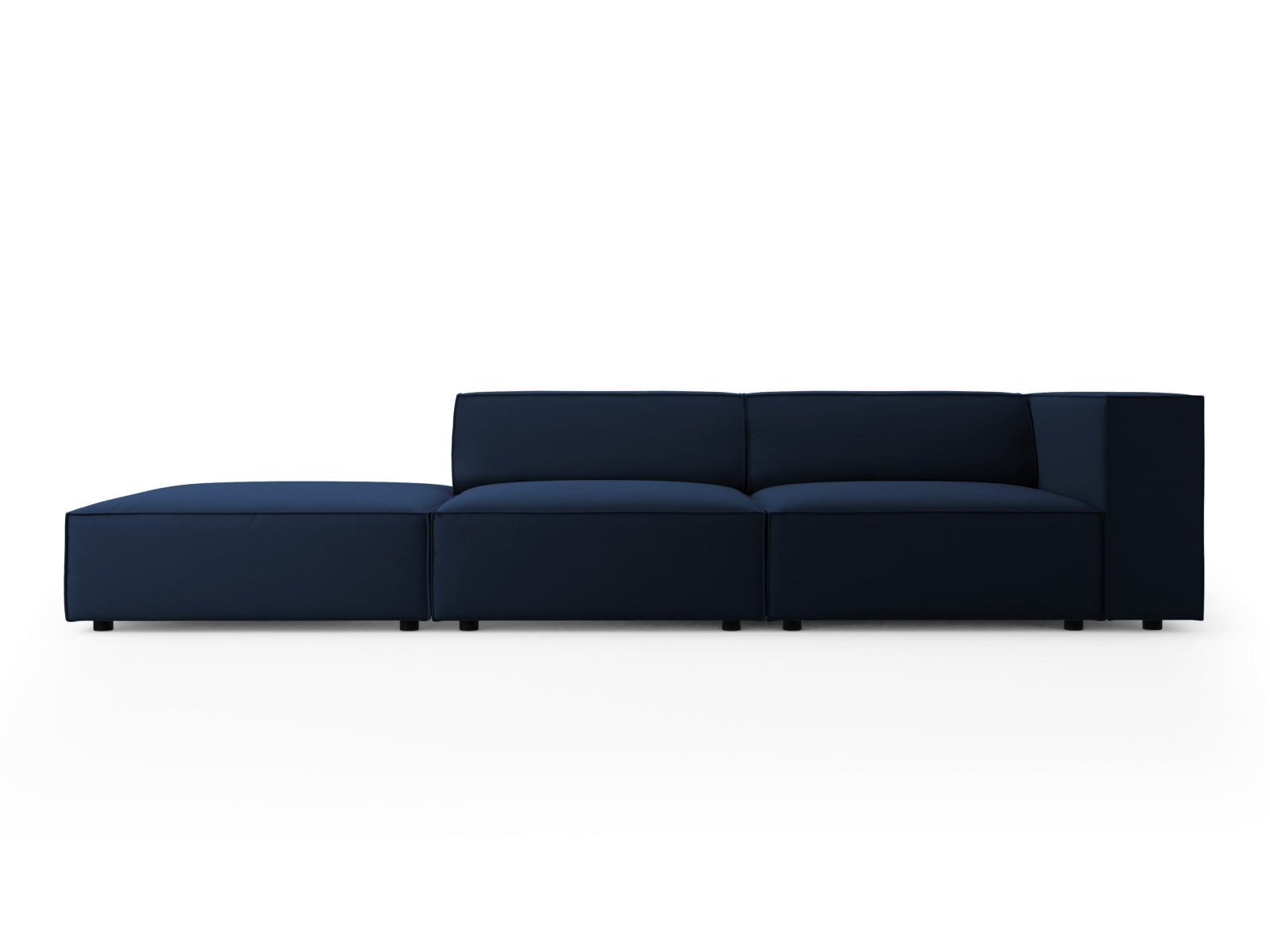 Arendal — Diivan Royal Blue (Casino Deep Blue) Must plastik vasak