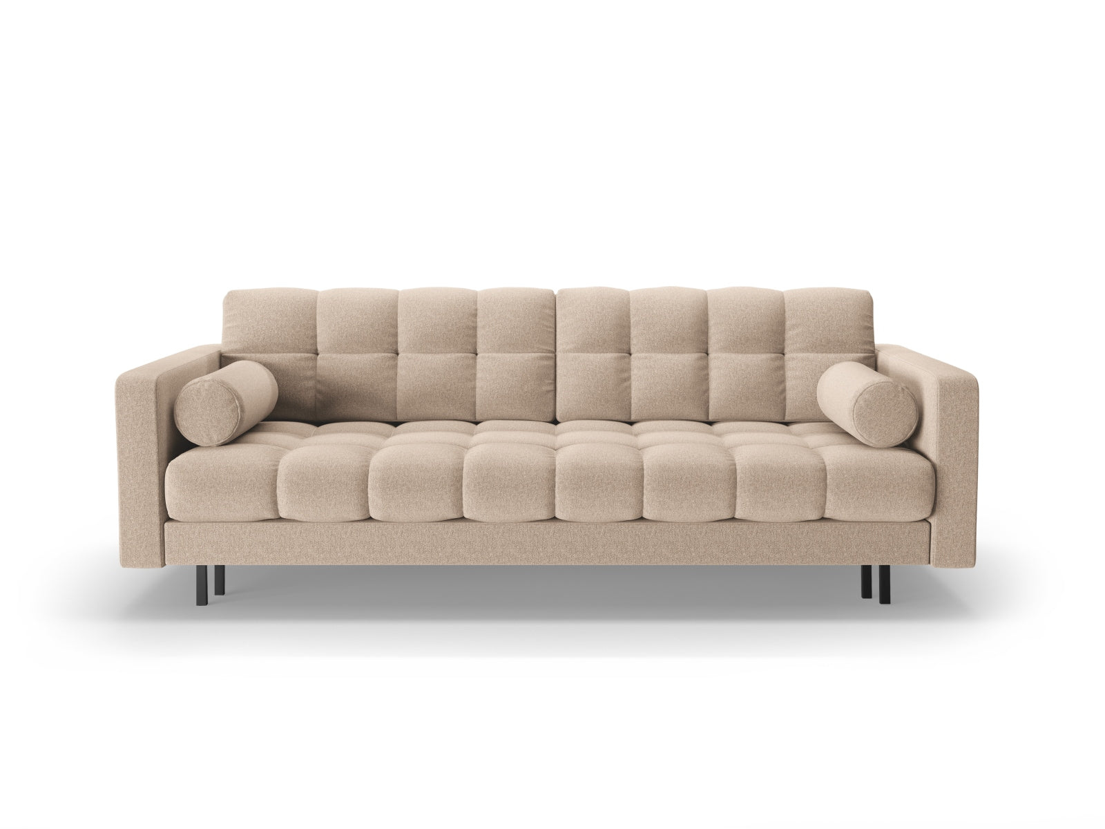 Bali — Diivan Beige (Neve 04) Must metall