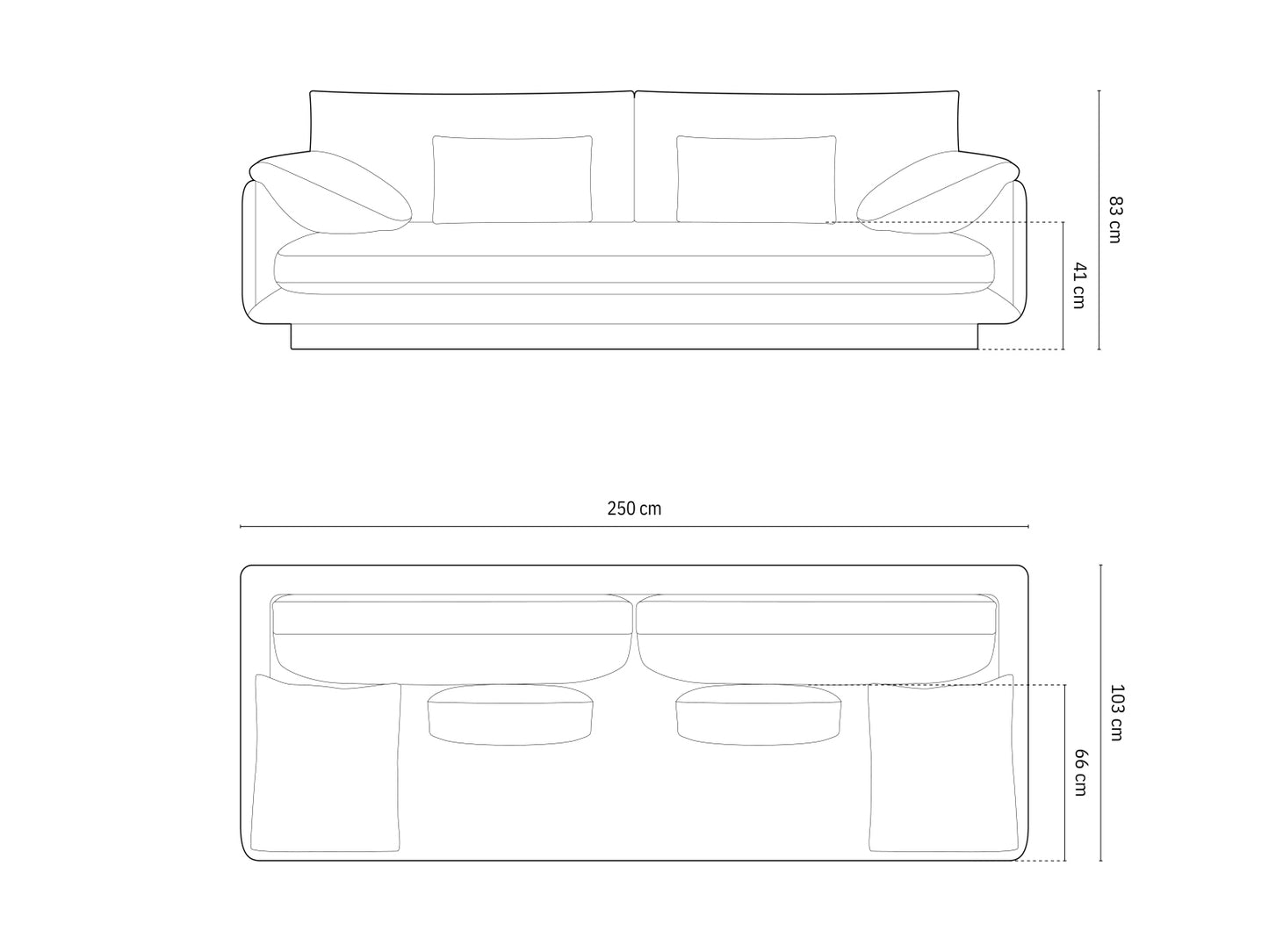 Torino — Sofa (250.0x103.0x83.0 cm)