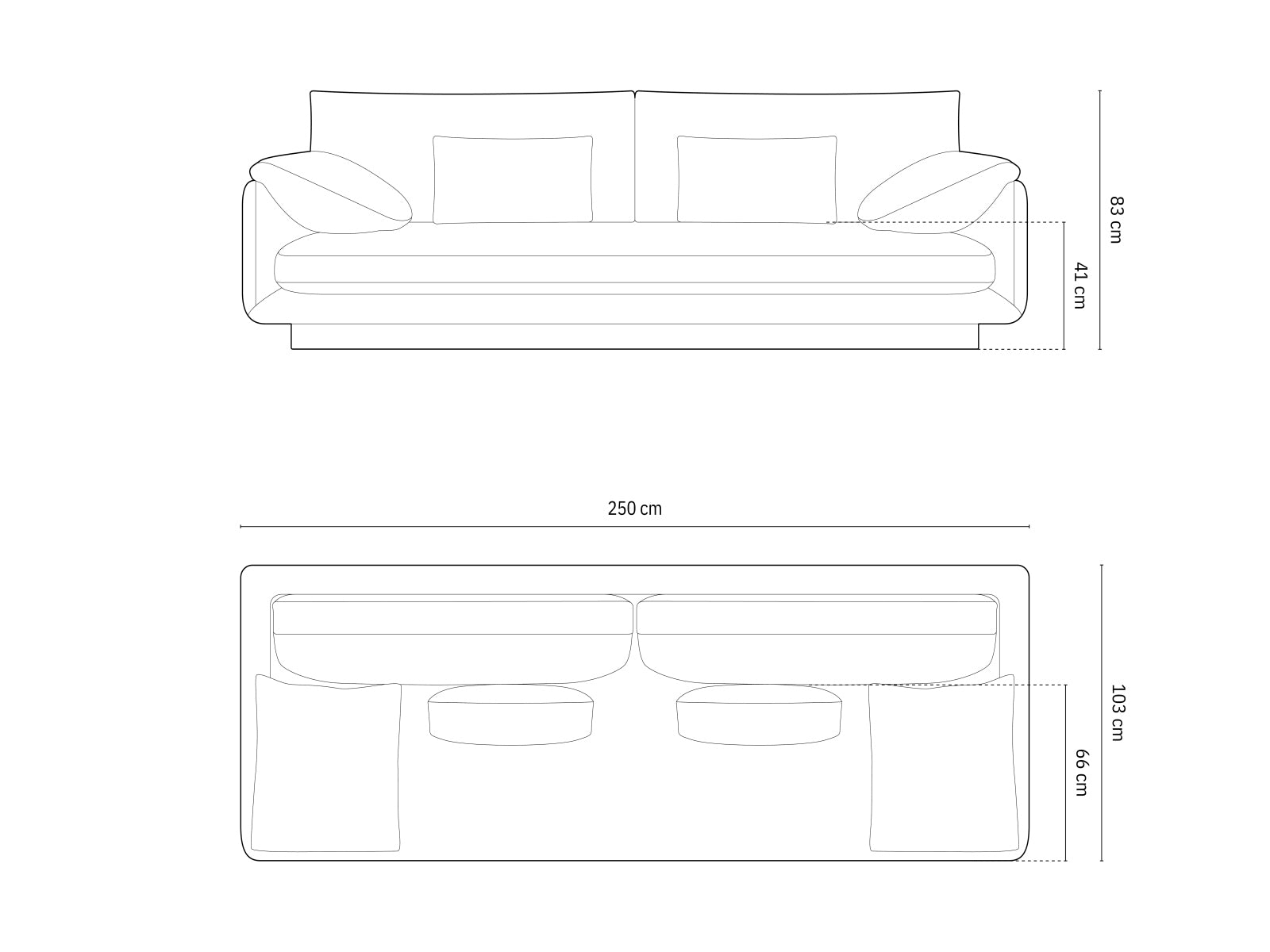 Torino — Sofa (250.0x103.0x83.0 cm)