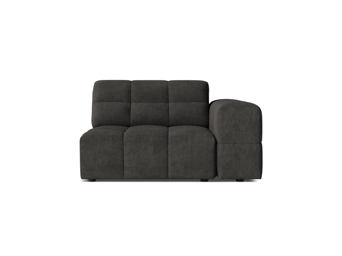 Jennifer — Modular Sofa (106x102x78 cm) Dark Grey (Eden 20 Graphite) Right