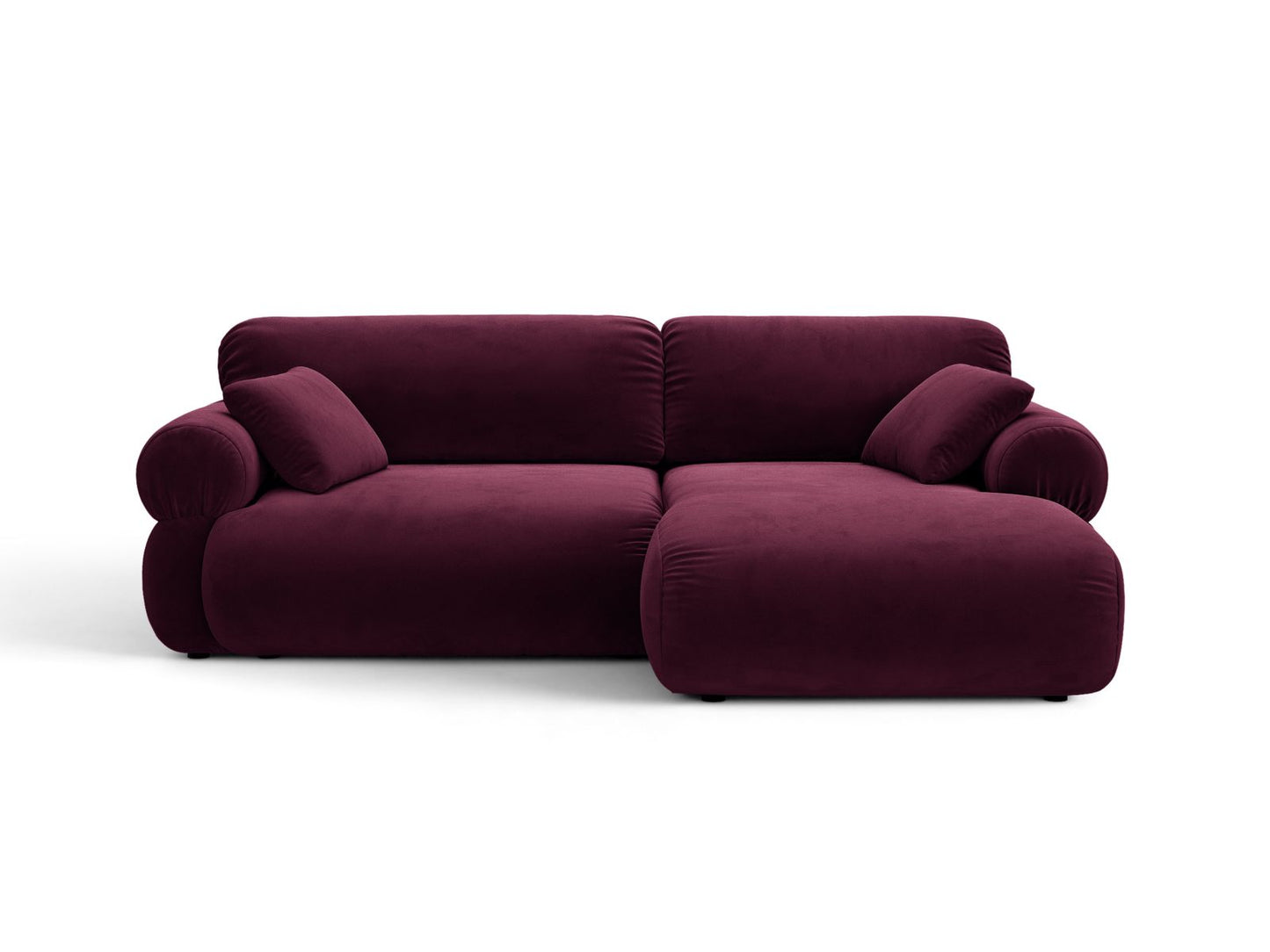 Ophelia — Corner Sofa (236x164x84 cm) Burgundy (Venus 2932) Right