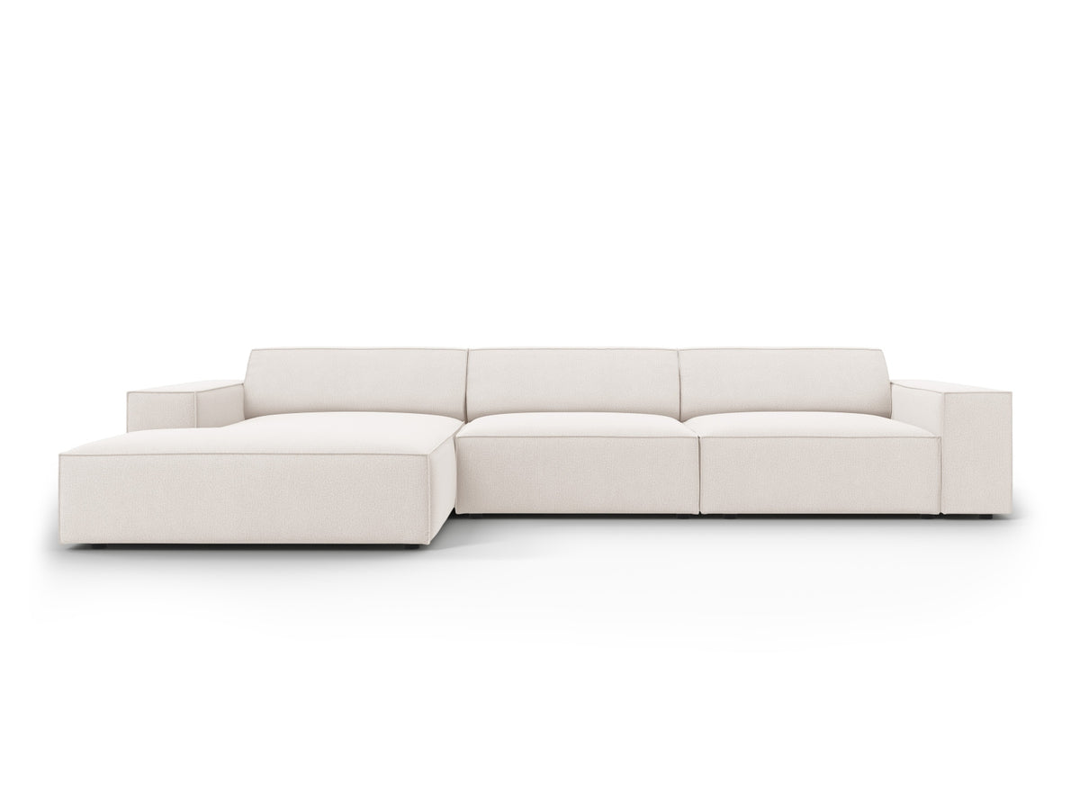 Jodie — Corner Sofa (284x162x77 cm) Light Beige (Megan 351) Left