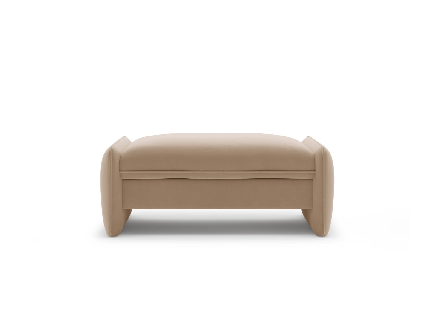Georgia — Pouf (115x70x43 cm) Almond Beige (Magic Velvet 2282)