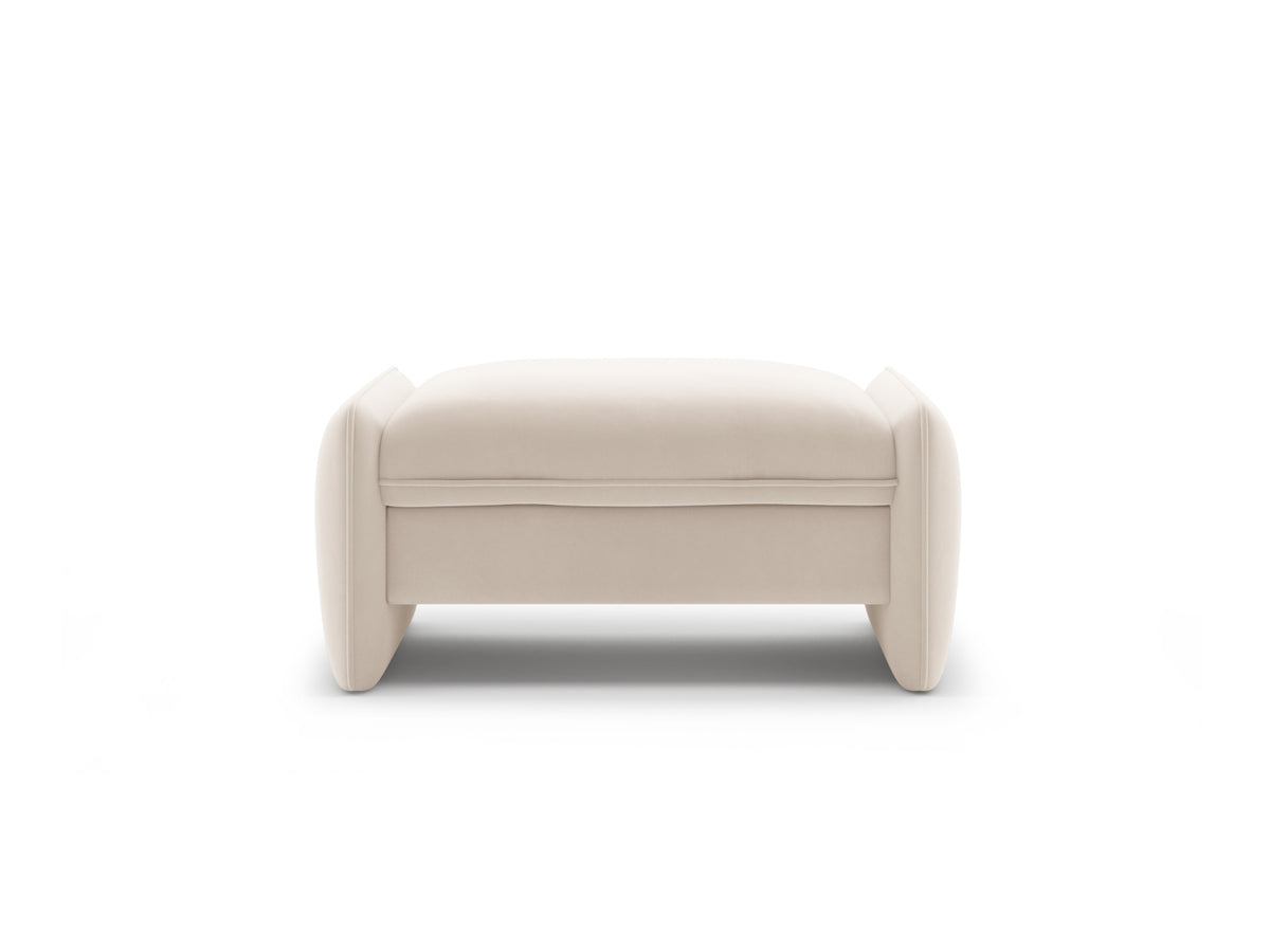 Georgia — Pouf (95x70x43 cm) Ivory (Magic Velvet 2256)