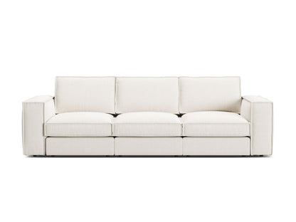 Pola — Sofa White (BABEL WHITE) Black Plastic