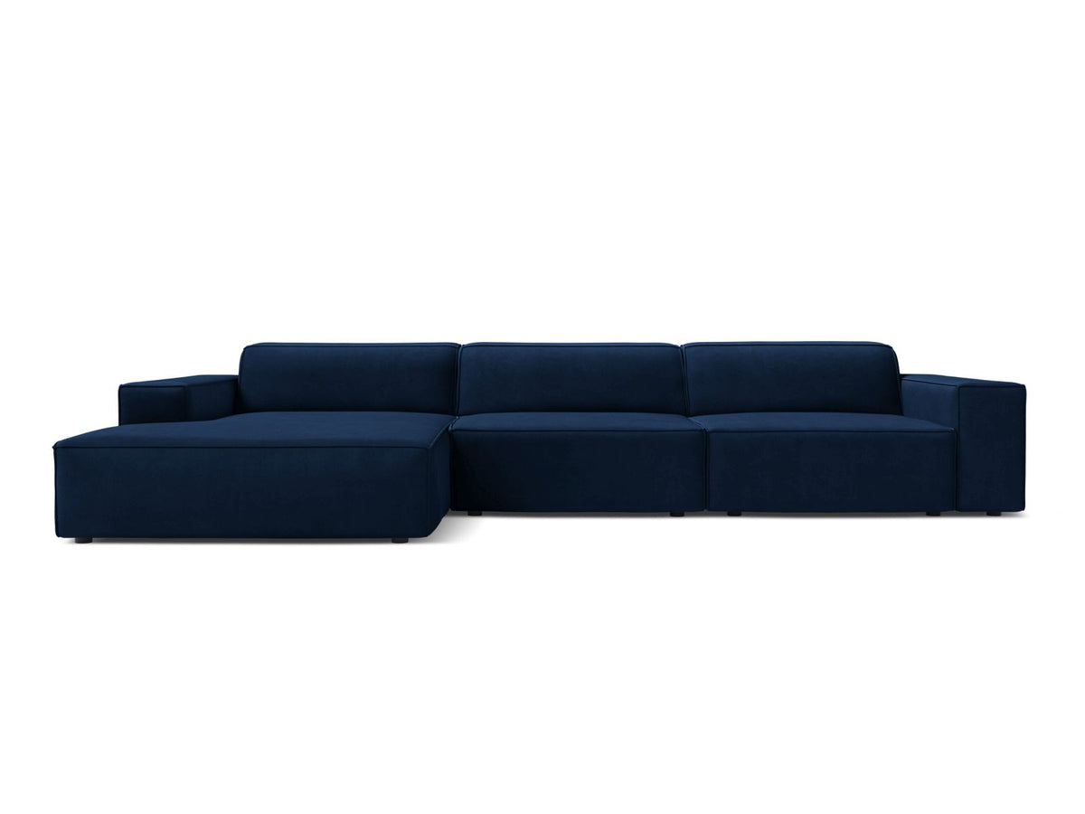 Jodie — Corner Sofa (284x162x77 cm) Royal Blue (Bluvel 86) Left