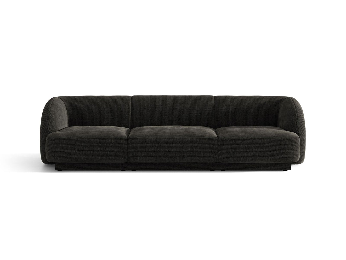 Miley — Sofa Anthracite (Eden 21 Black) Black Plastic