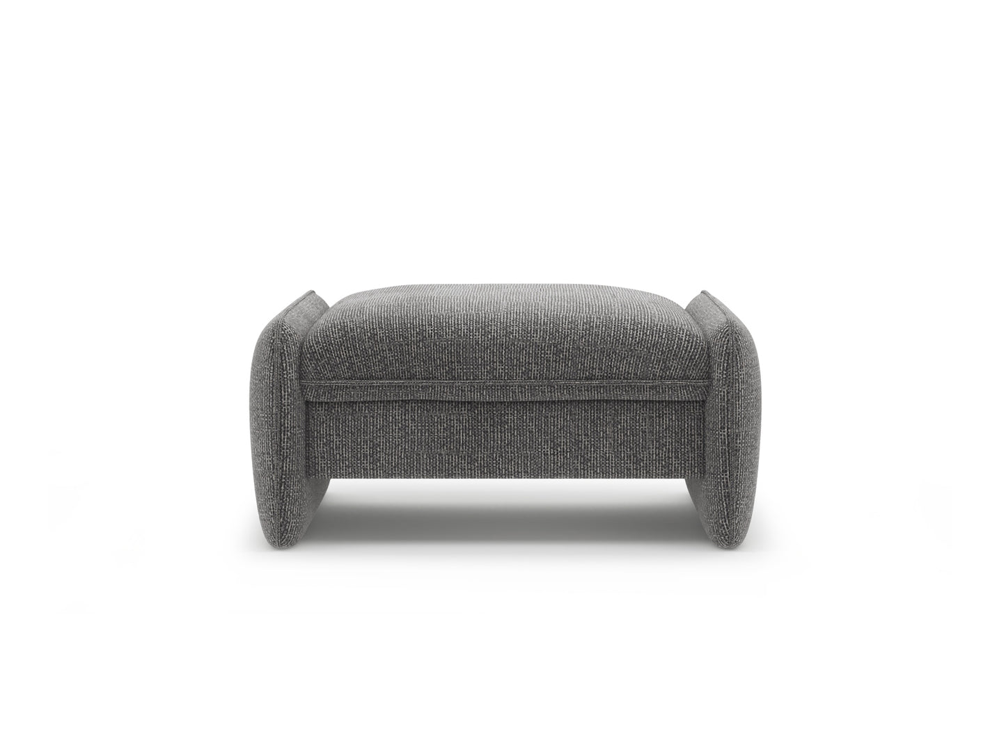 Georgia — Pouf (95x70x43 cm) Dark Grey (SILENCIO 97)