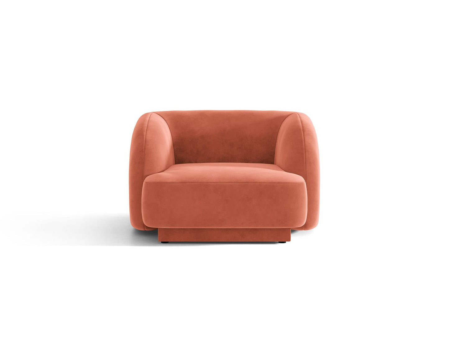 Miley — Armchair Coral (Venus 2933) Black Plastic