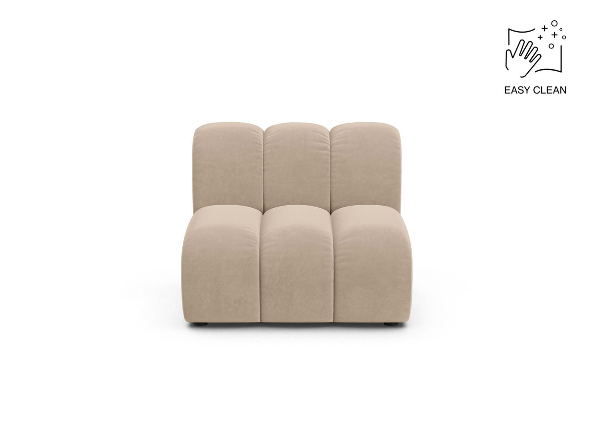 Lupine — Modular Sofa Beige (Venus 2928) Black Plastic