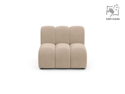 Lupine — Modular Sofa Beige (Venus 2928) Black Plastic