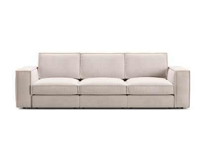 Pola — Sofa Beige (Salvador 1) Black Plastic