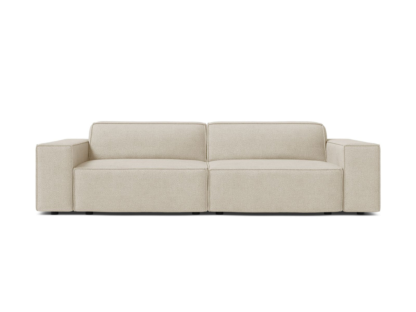 Jodie — Sofa Beige (Baloo 2074) Black Plastic