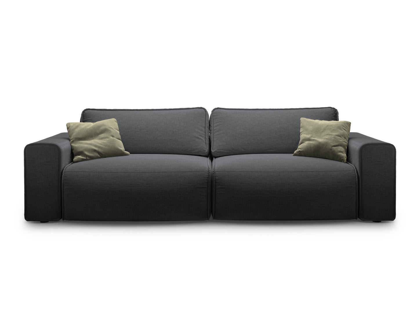 Victor — Sofa Anthracite (Moly 97) Black Plastic