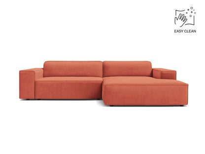 Jodie — Corner Sofa (224x162x77 cm) Coral (Venus 2933) Right