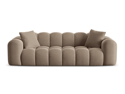 Treno — Sofa Cappuccino (Bluvel 40) Juoda plastikinė