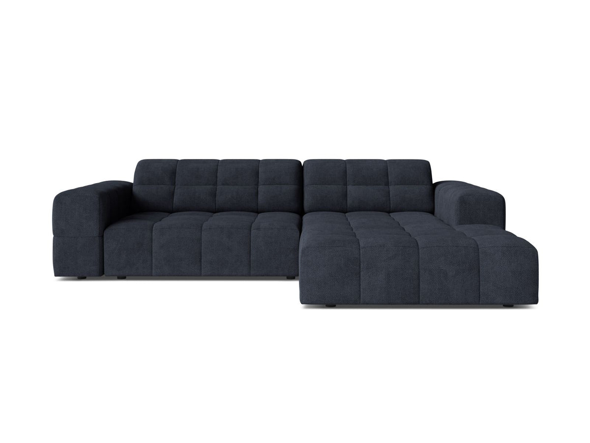 Jennifer — Corner Sofa (234x167x78 cm) Navy Blue (Eden 16 Deep Blue) Right