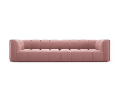 Moritz — Sofa Pink (Bluvel 52) Black Plastic
