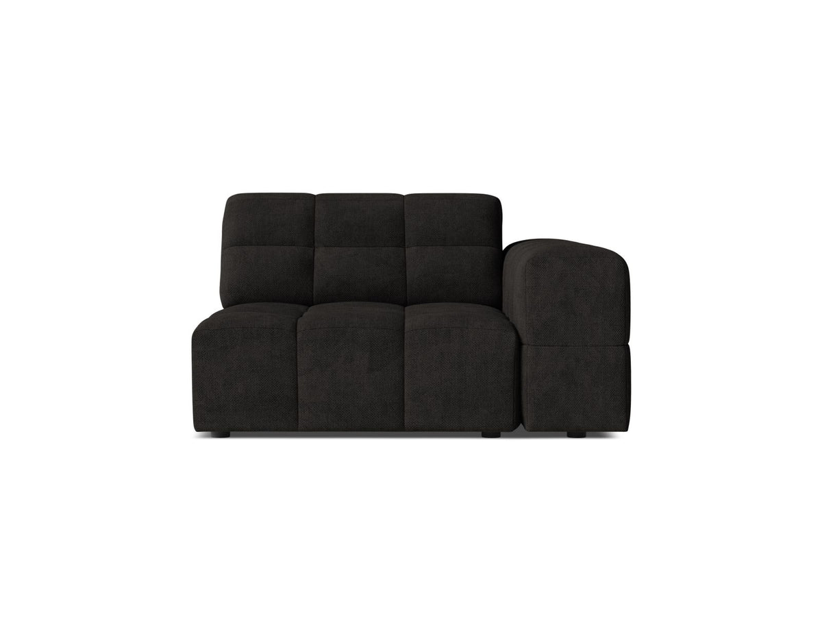Jennifer — Modular Sofa (106x102x78 cm) Anthracite (Eden 21 Black) Right