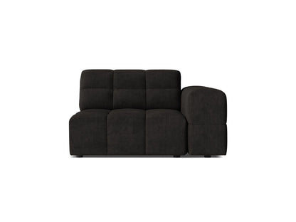 Jennifer — Modular Sofa (106x102x78 cm) Anthracite (Eden 21 Black) Right