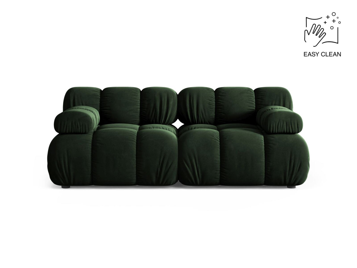 Bellis — Sofa Bottle Green (Venus 2940) Black Plastic