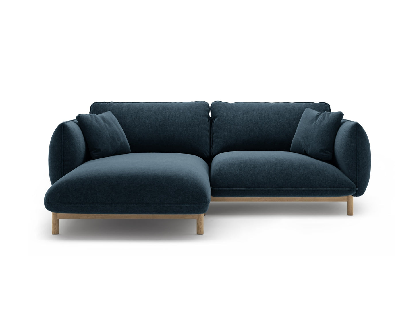 Ada — Corner Sofa (220x179x78 cm) Navy Blue (Wind 77) Left
