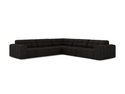 Jennifer — Corner Sofa (285x285x78 cm) Anthracite (Eden 21 Black)